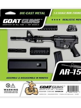 GOAT GUNS Miniature AR 15 (Charky) | 1:3 Scale Diecast Metal Model Building Kit